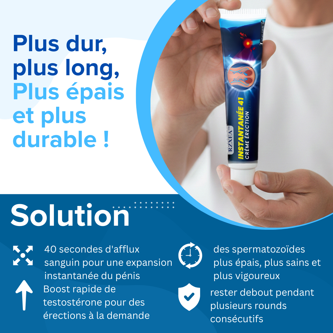🔥 OFFRE SPÉCIALE 2026 🔥 PLUS DE 50 000 VENDUS ! 💥 Crème d'érection instantanée 41 secondes RZXEA™ – Ressentez l'effet en 41 sec, résultats ultra-fermes, action rapide et puissante. 🚀